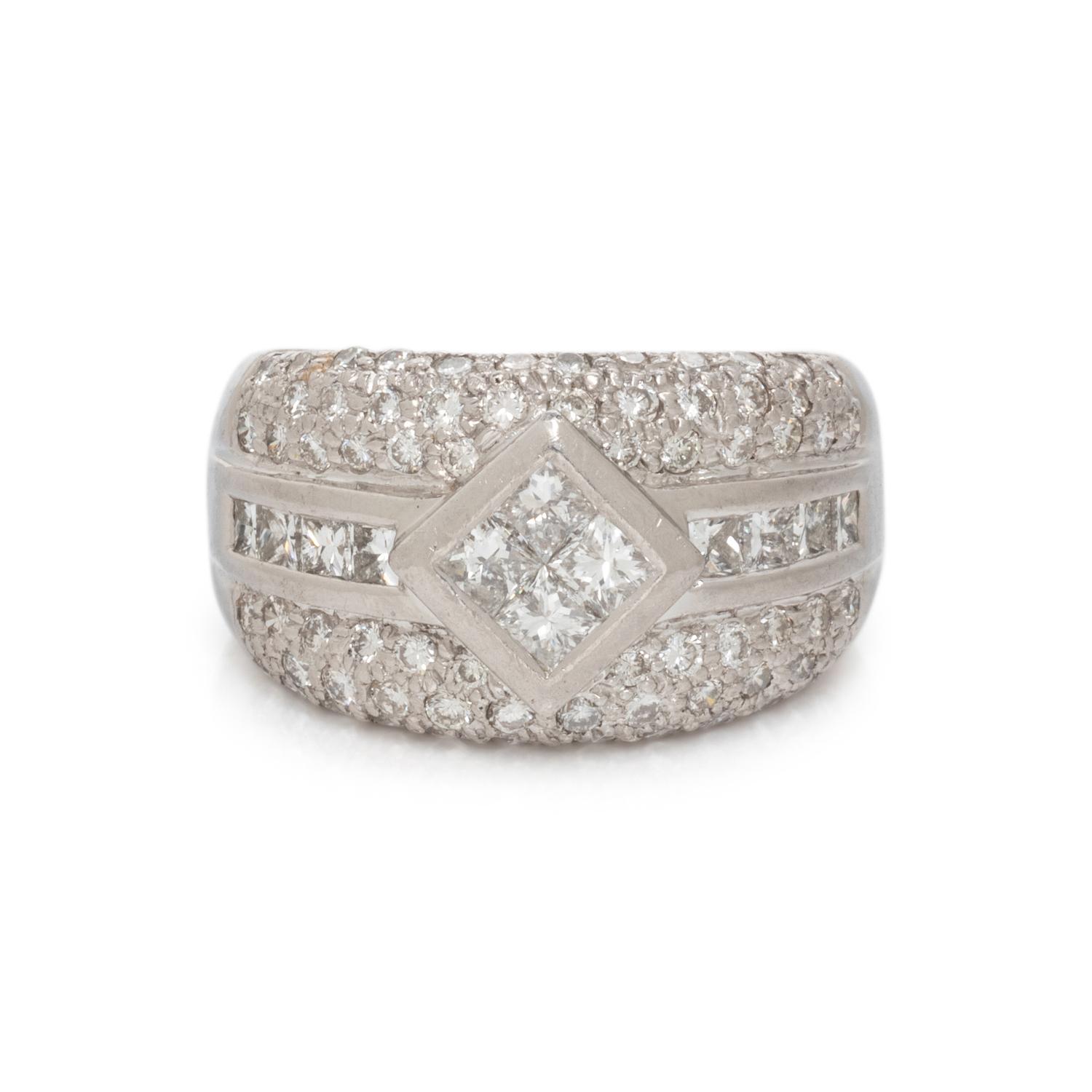 PLATINUM AND DIAMOND RING
