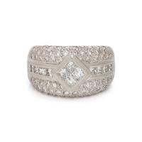 PLATINUM AND DIAMOND RING