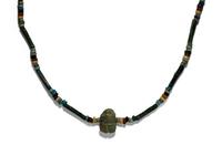Seventeen Egyptian Faience, Stone, and Glass Objects