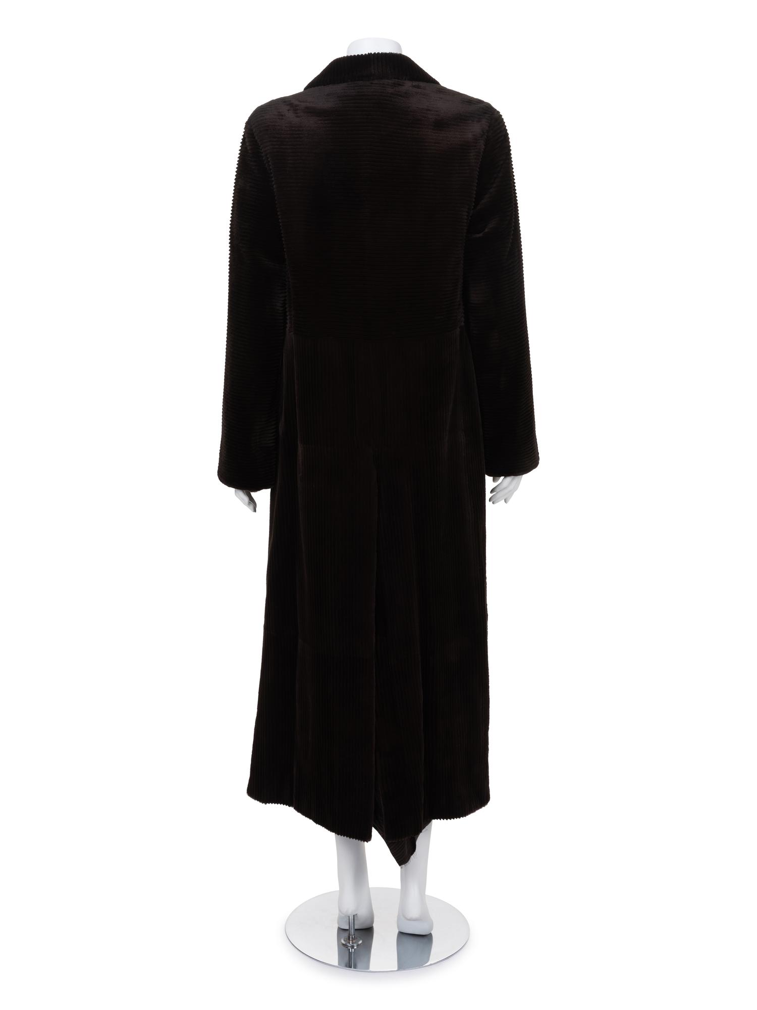 J. Mendel Sheared and Grooved Mink Fur Coat
