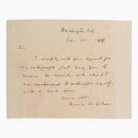 [U.S. Navy]. A near-complete collection of autographs from Secretaries of the United States Navy, 1798-1947.