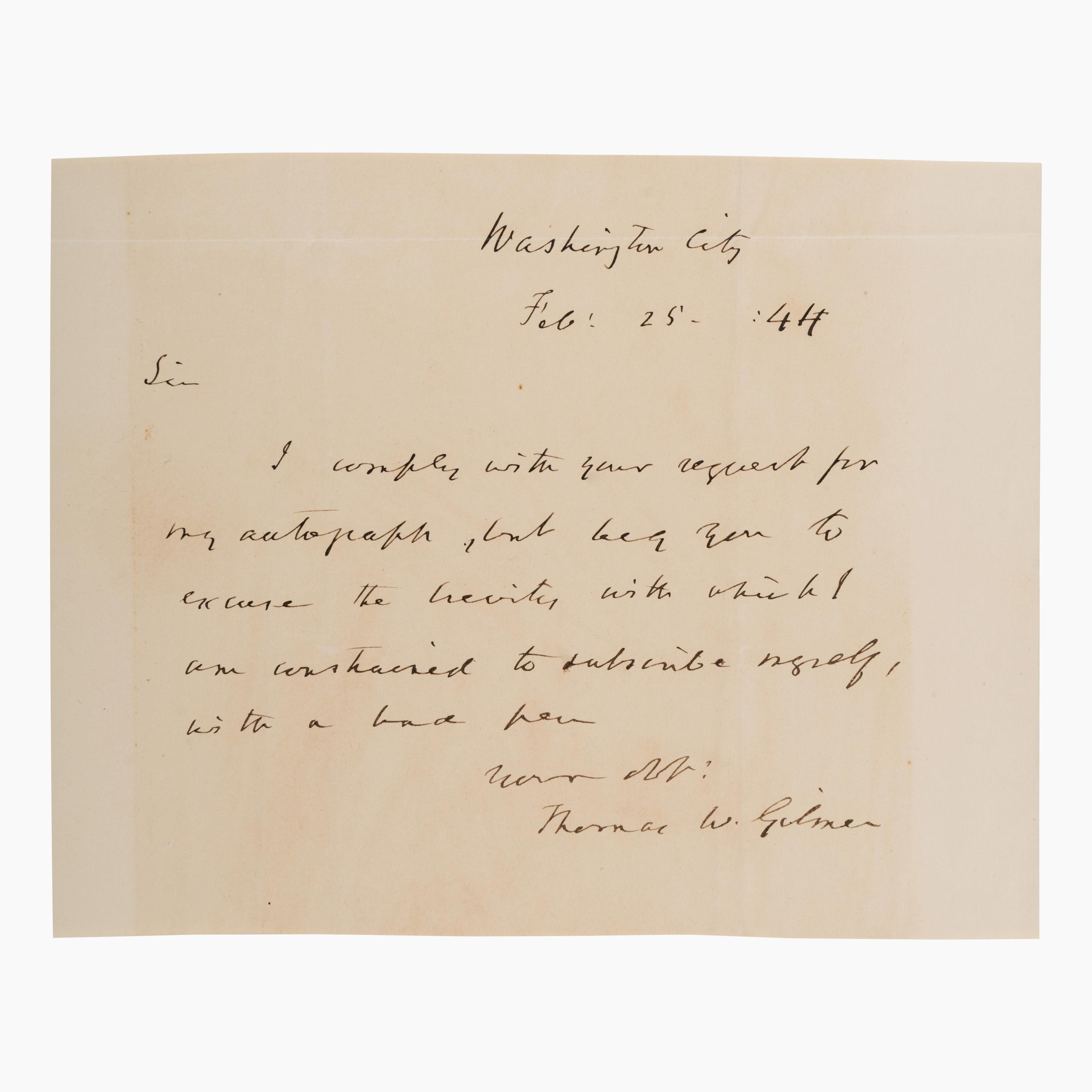 [U.S. Navy]. A near-complete collection of autographs from Secretaries of the United States Navy, 1798-1947.