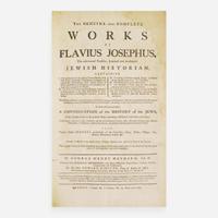 [Blake, William] Maynard, George Henry The Genuine and Complete Works of Flavius Josephus, The celebrated Warlike, Learned and Authentic Jewish Historian...
