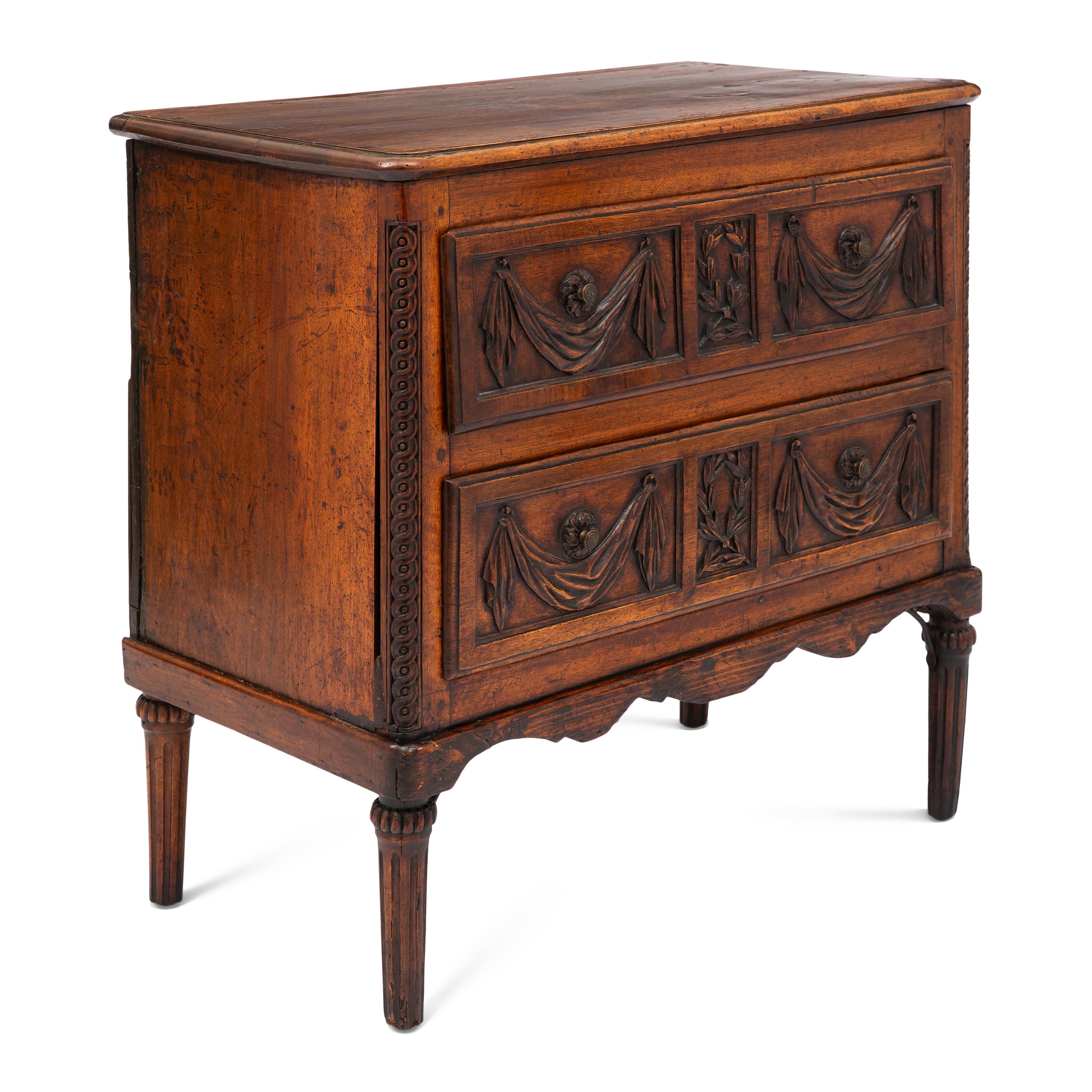 French Provincial Chestnut Commode