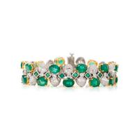 EMERALD AND DIAMOND BRACELET