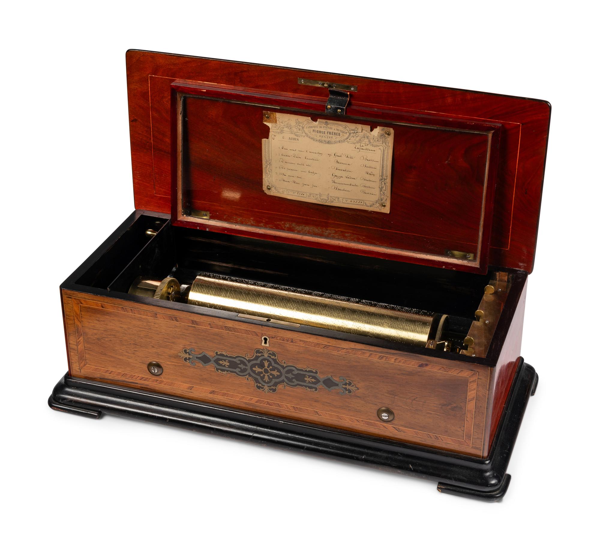 A Six-Air Mandoline Music Box by Nicole Frères