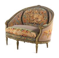 A Louis XVI Style Painted Settee