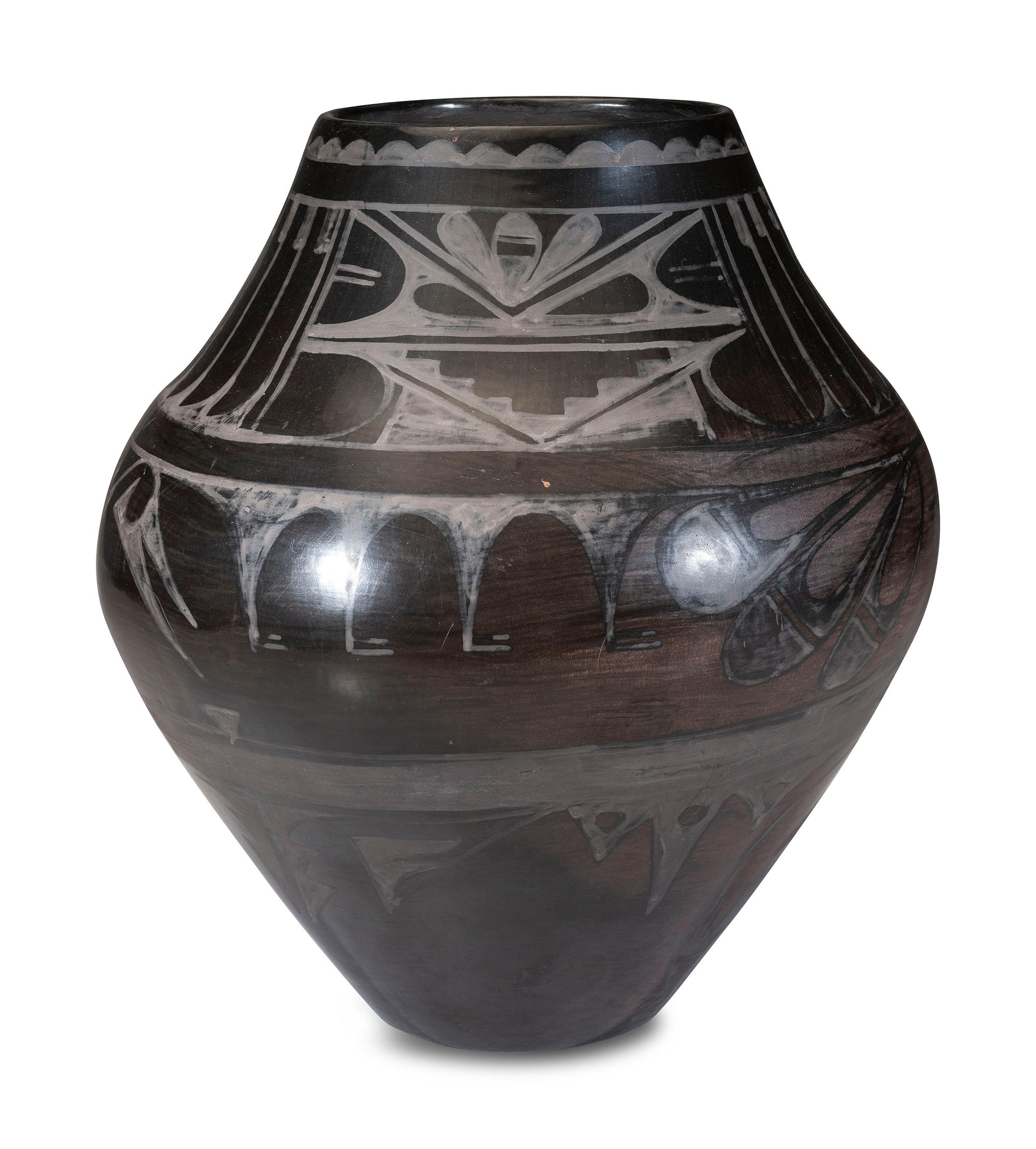 Blackware Pottery Jar