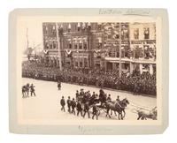 [HARRISON, Benjamin]. Albumen photographs of Benjamin Harrison parades and processionals.