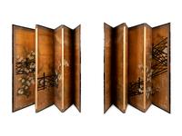 A Pair of Six-Fold Floor Screens