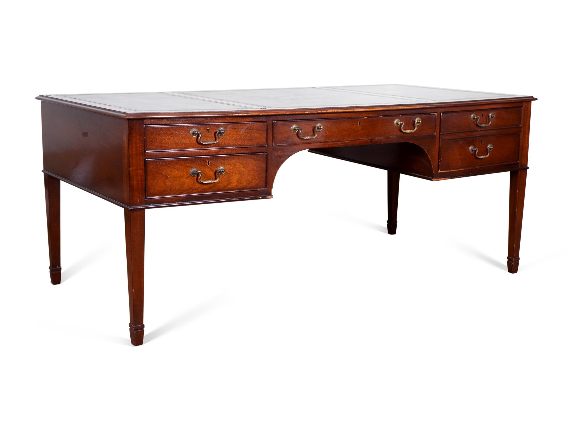 A George III Style Mahogany Desk