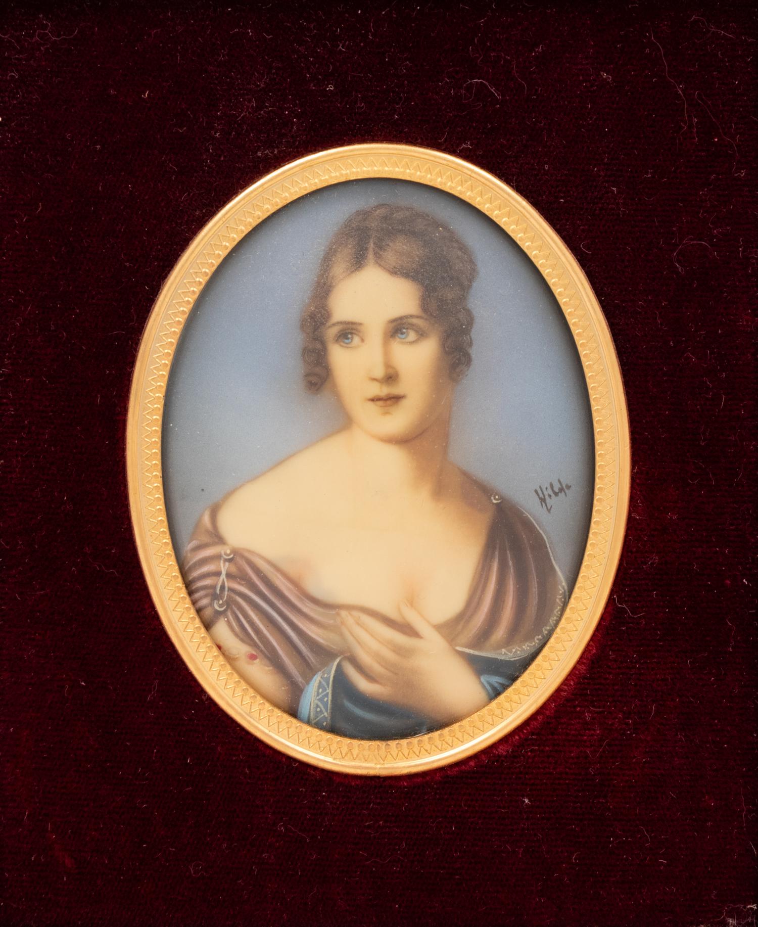 Three Porcelain Portrait Plaques