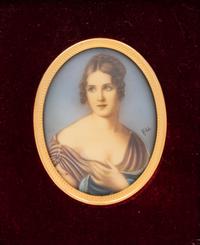 Three Porcelain Portrait Plaques