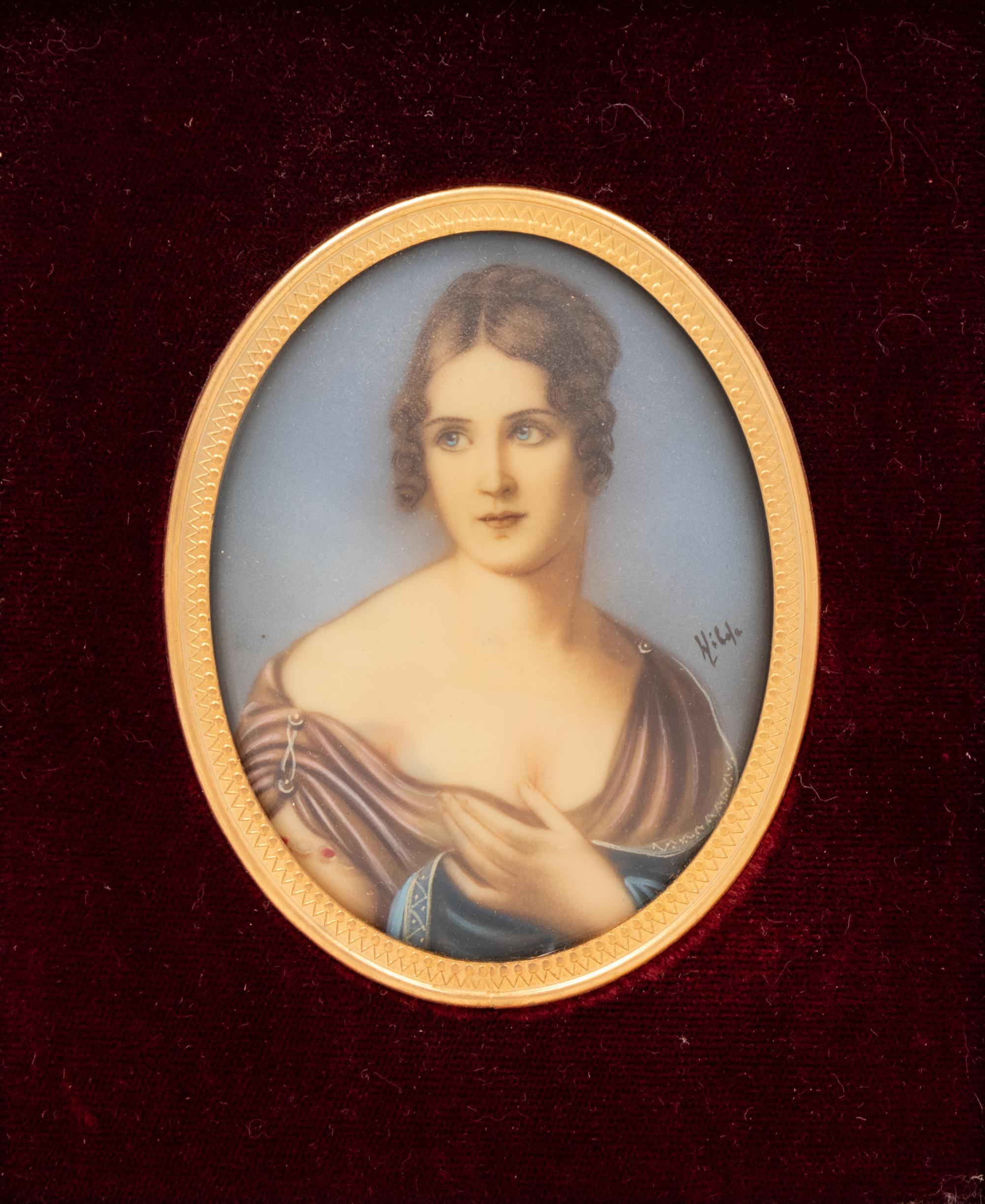 Three Porcelain Portrait Plaques
