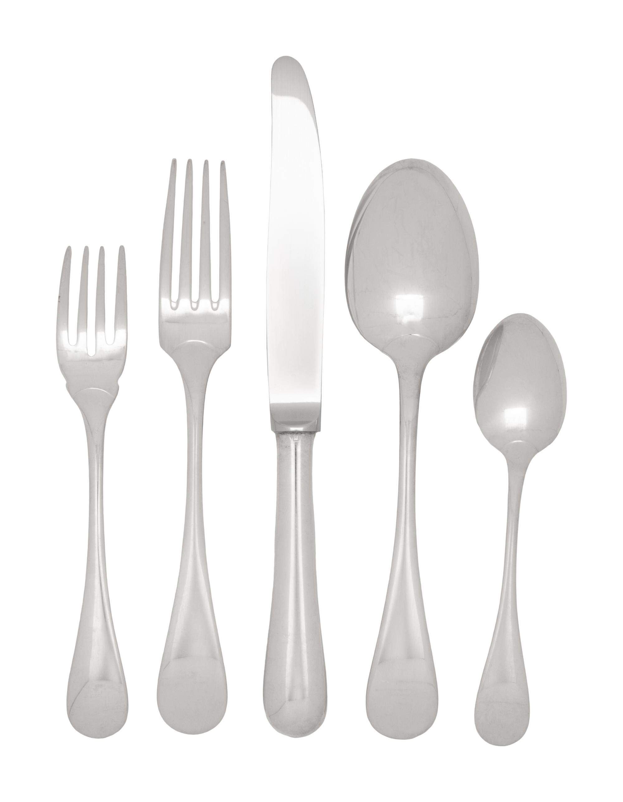 A Christofle Silver-Plate Flatware Service