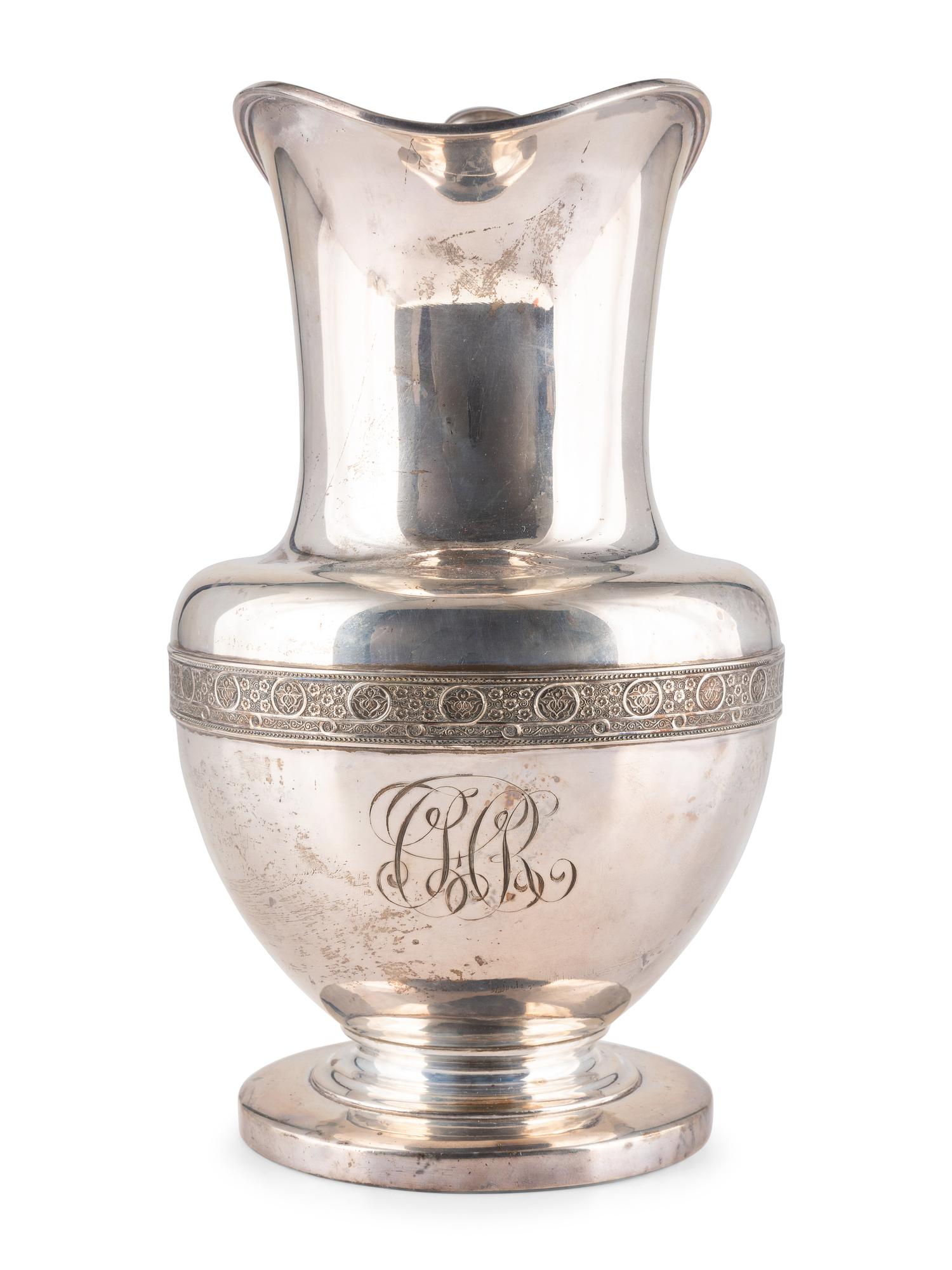 An American Silver Water Pitcher