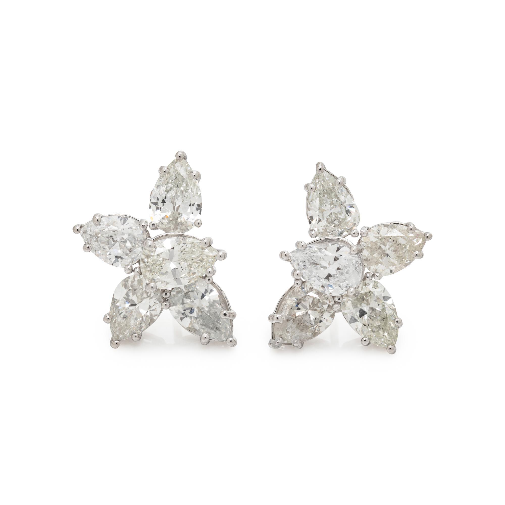DIAMOND CLUSTER EARRINGS