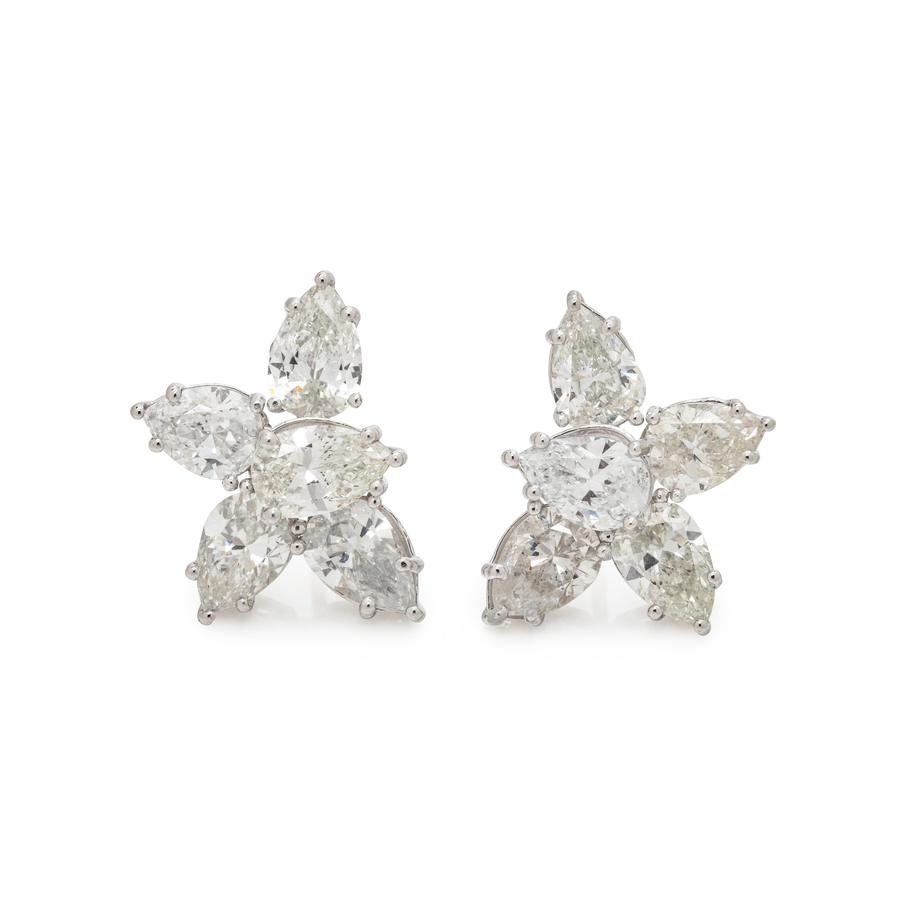 DIAMOND CLUSTER EARRINGS
