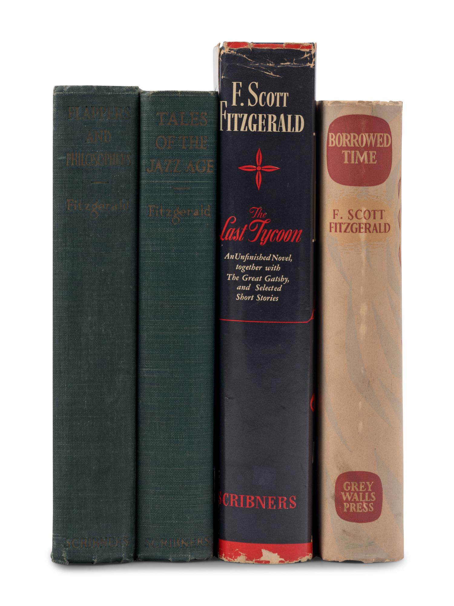 FITZGERALD, F. Scott (1896-1940). A group of 4 FIRST EDITIONS, comprising: