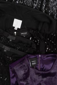 Four Sleeveless Tops and Two Sequined Pants: One Akris, One Giorgio Armani, One Unlabeled and Three Ralph Rucci