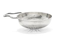 A Rare Silver Tea Strainer, Richard Humphreys (1750-1832), Philadelphia, PA, Circa 1775