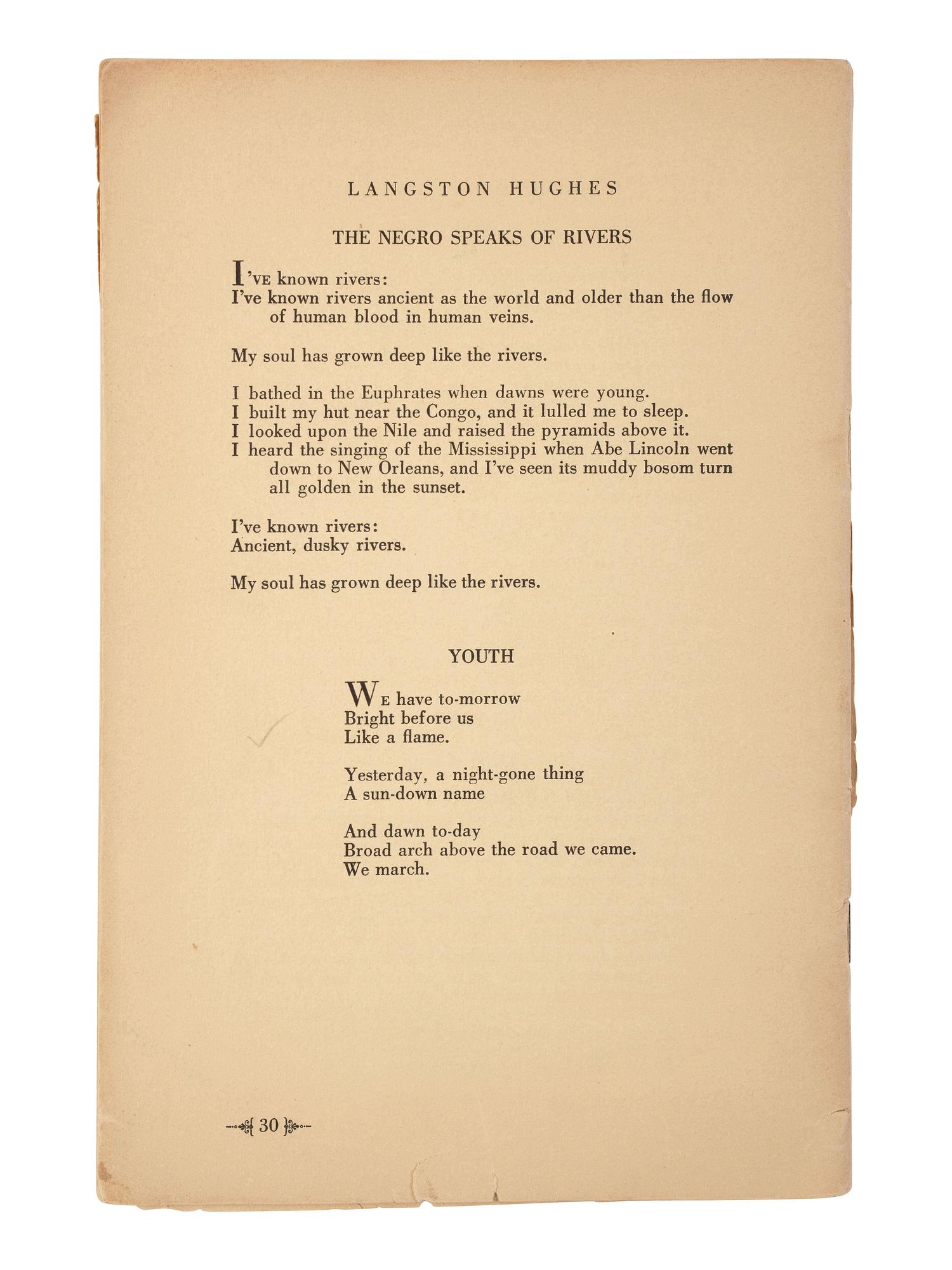 [POETRY]. 2 titles, incl.: BROWN, Sterling. Negro Poetry and Drama . Washington, DC: The Associates in Negro Folk Education, 1937.
