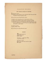 [POETRY]. 2 titles, incl.: BROWN, Sterling. Negro Poetry and Drama . Washington, DC: The Associates in Negro Folk Education, 1937.