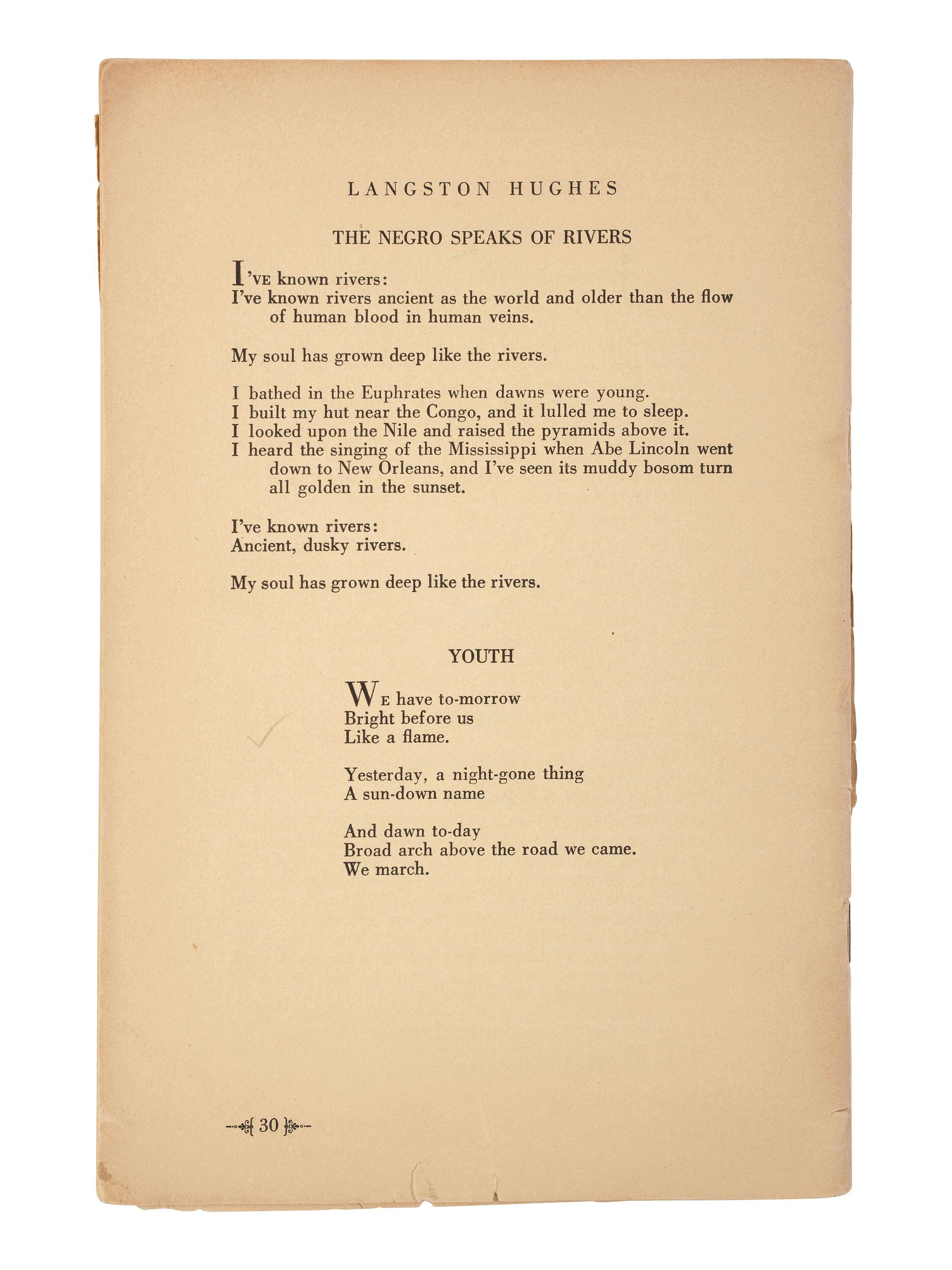 [POETRY]. 2 titles, incl.: BROWN, Sterling. Negro Poetry and Drama . Washington, DC: The Associates in Negro Folk Education, 1937.