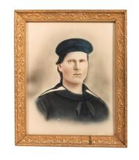 [CIVIL WAR]. A group of 4 charcoal and chalk portraits of Civil War servicemen, incl. identified sailor.
