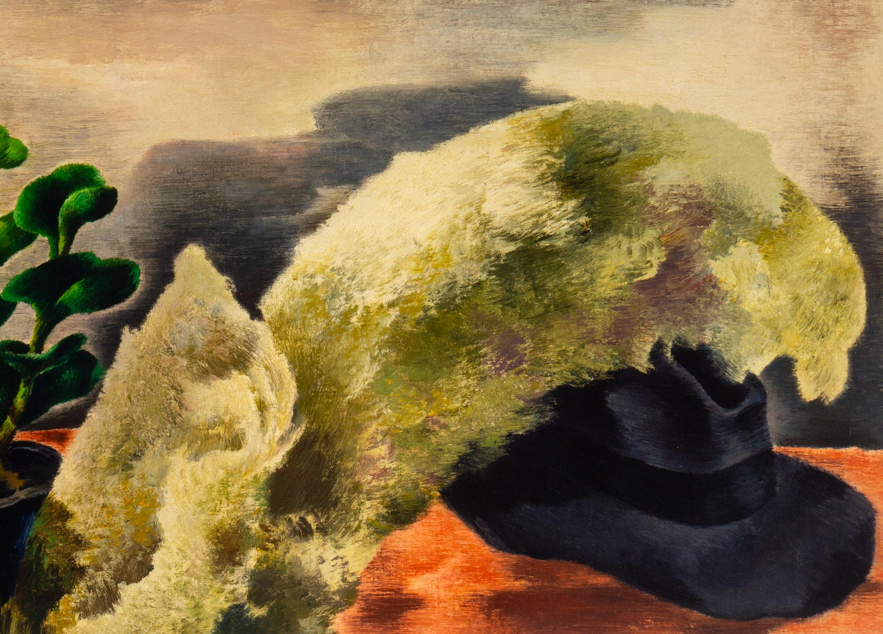 Still Life with Black Hat