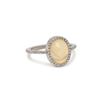 OPAL AND DIAMOND RING