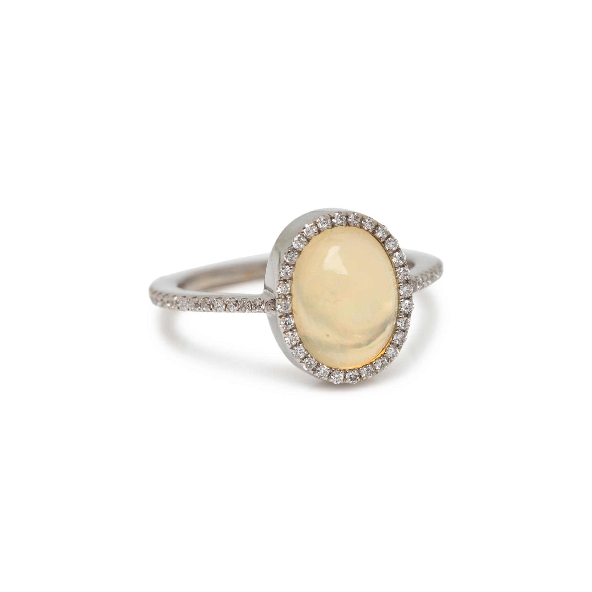 OPAL AND DIAMOND RING
