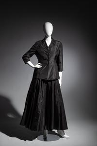 Christian Dior Two-Piece Taffeta Palazzo Pant Ensemble, Spring 2019