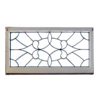 A Victorian Beveled Glass Window 44" W x 2" D x 24" H — United States, 19th/20th Century