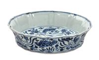 A Blue and White Porcelain Brush Washer
