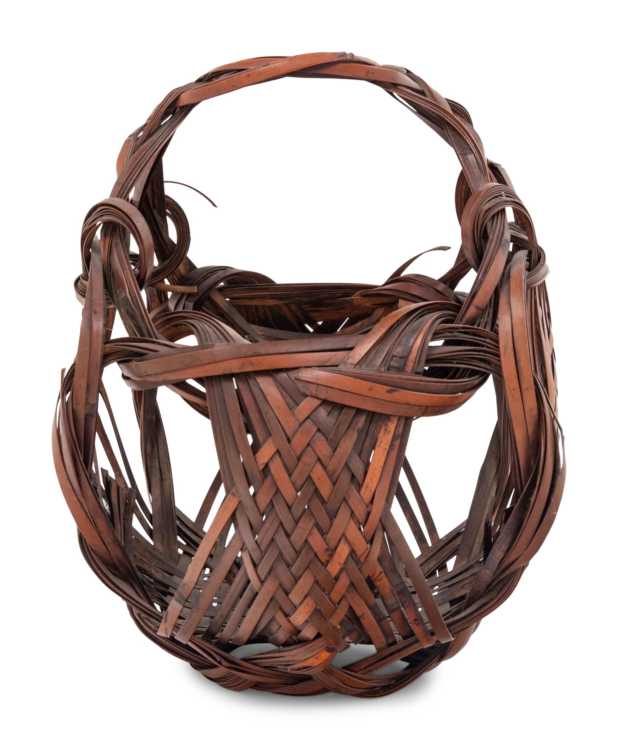 A Bamboo Flower Arranging Basket