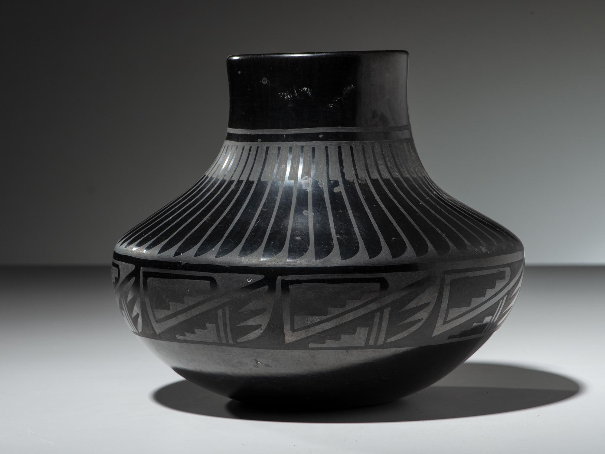 Blackware Pottery Jar
