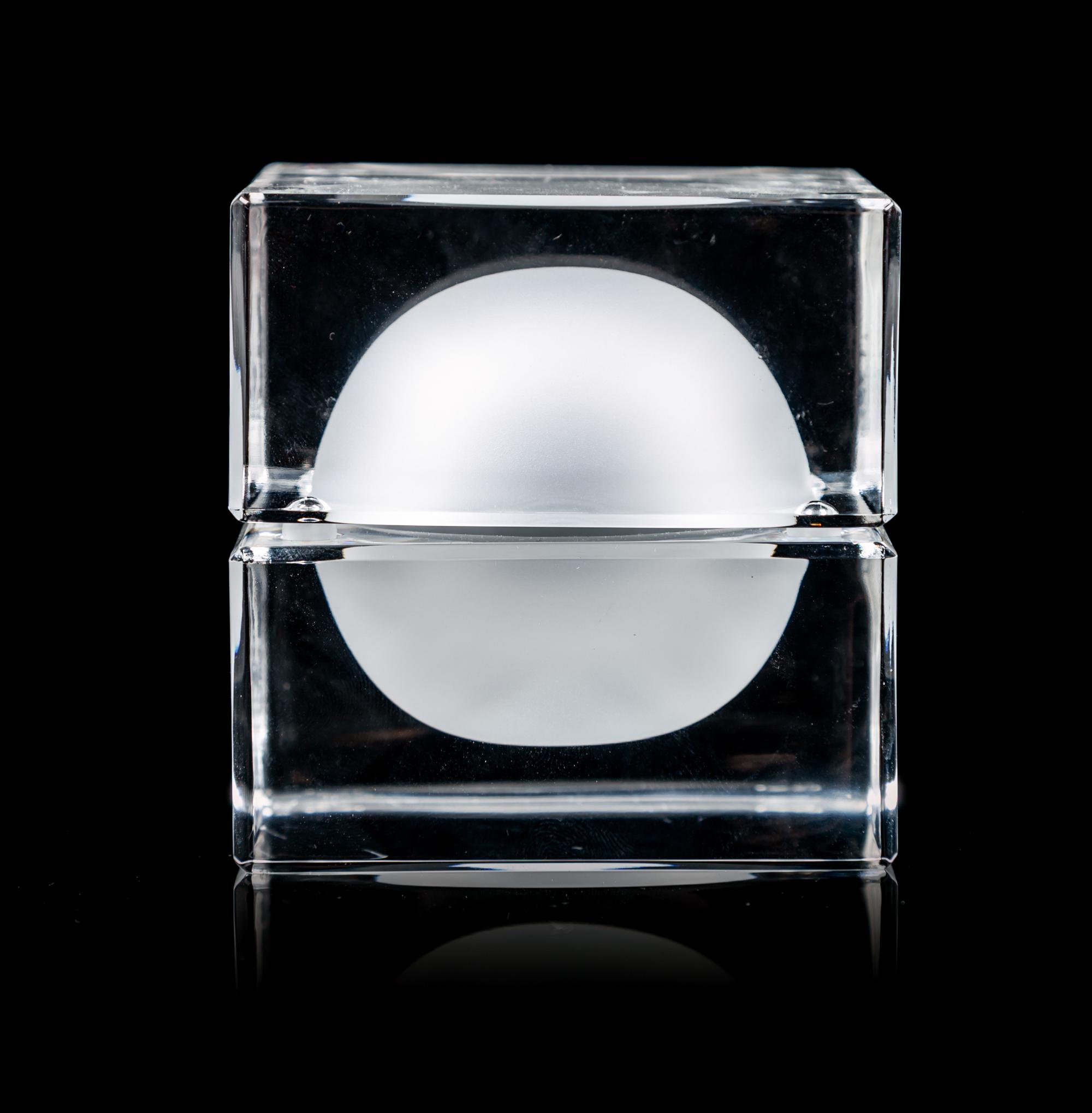 A Steuben Encased Dome Height 3 inches.