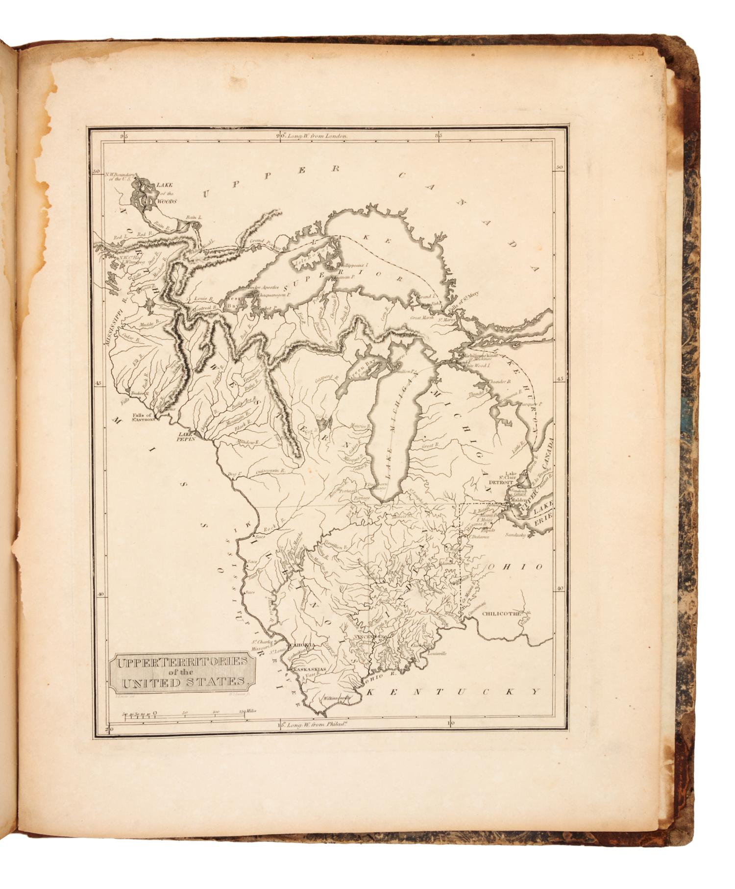 [ATLAS]. A New and Elegant General Atlas Containing Maps of Each of the United States. Balt. and Phila.: Lucas and Nicklin, [ca 1816].