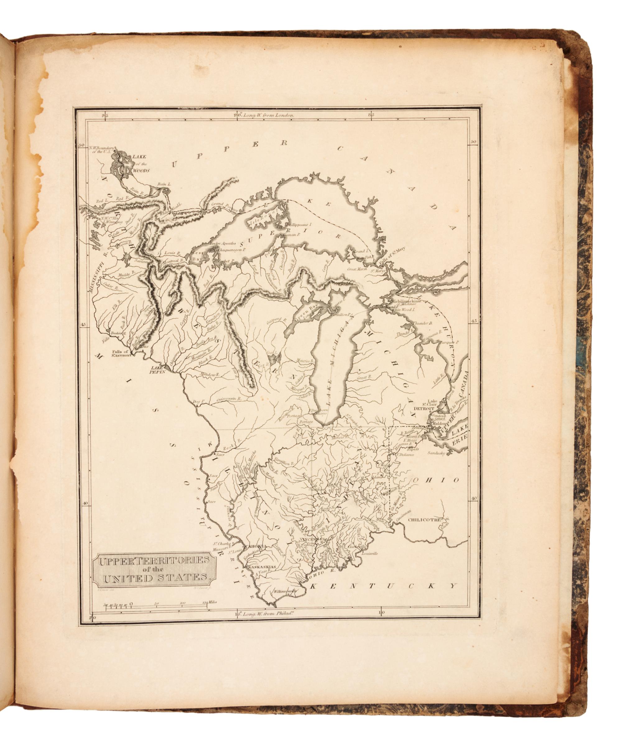 [ATLAS]. A New and Elegant General Atlas Containing Maps of Each of the United States. Balt. and Phila.: Lucas and Nicklin, [ca 1816].
