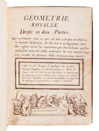 [MANUSCRIPT - MATHEMATICS]. MONTEGU, M.. "Gèométrie Royalle." N.p., 1701.