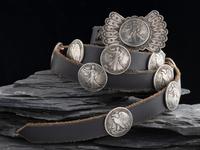 Navajo Silver Concha Belt