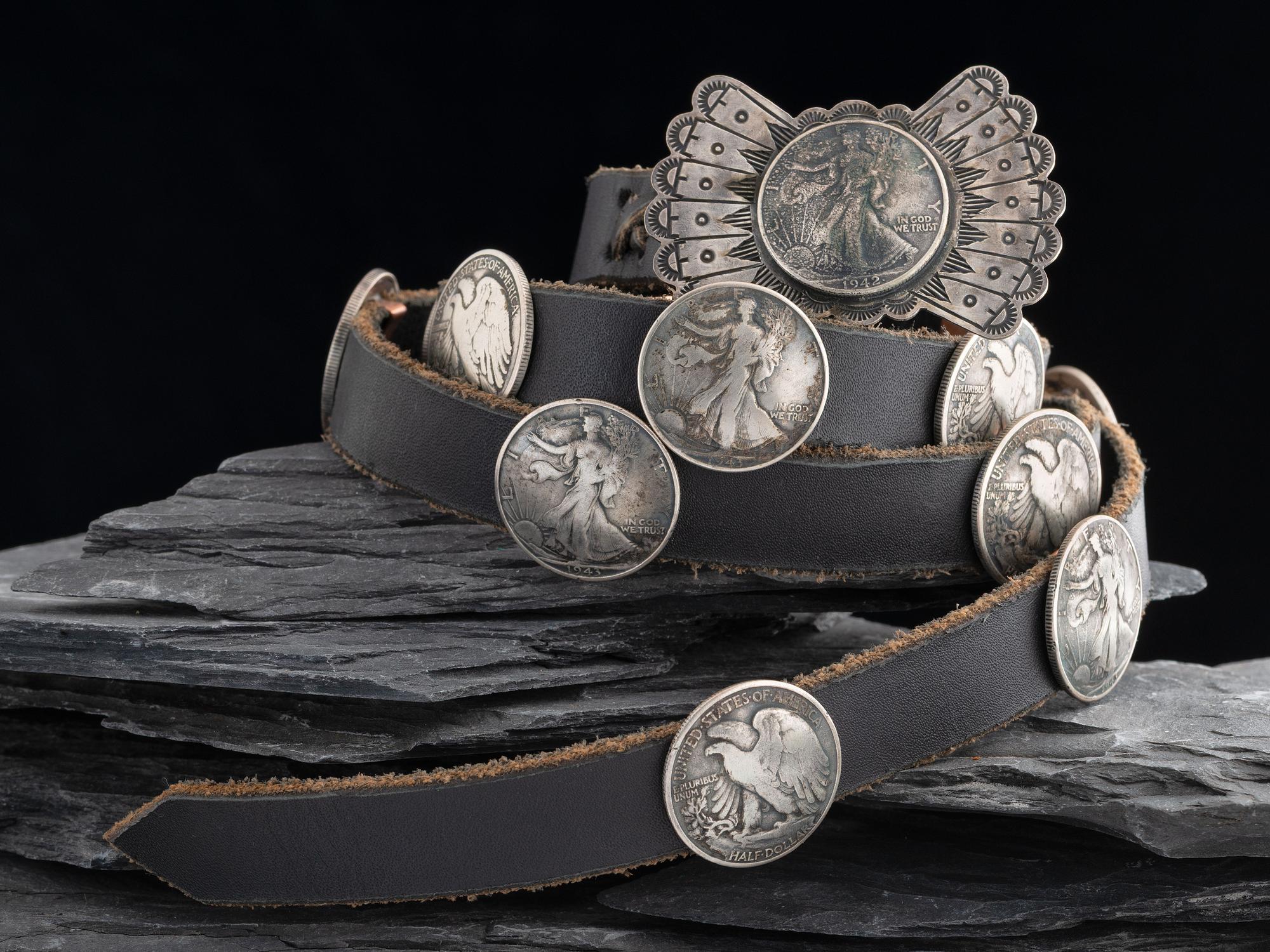 Navajo Silver Concha Belt
