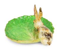 An Early Dodie Thayer Lettuce and Rabbit Plate