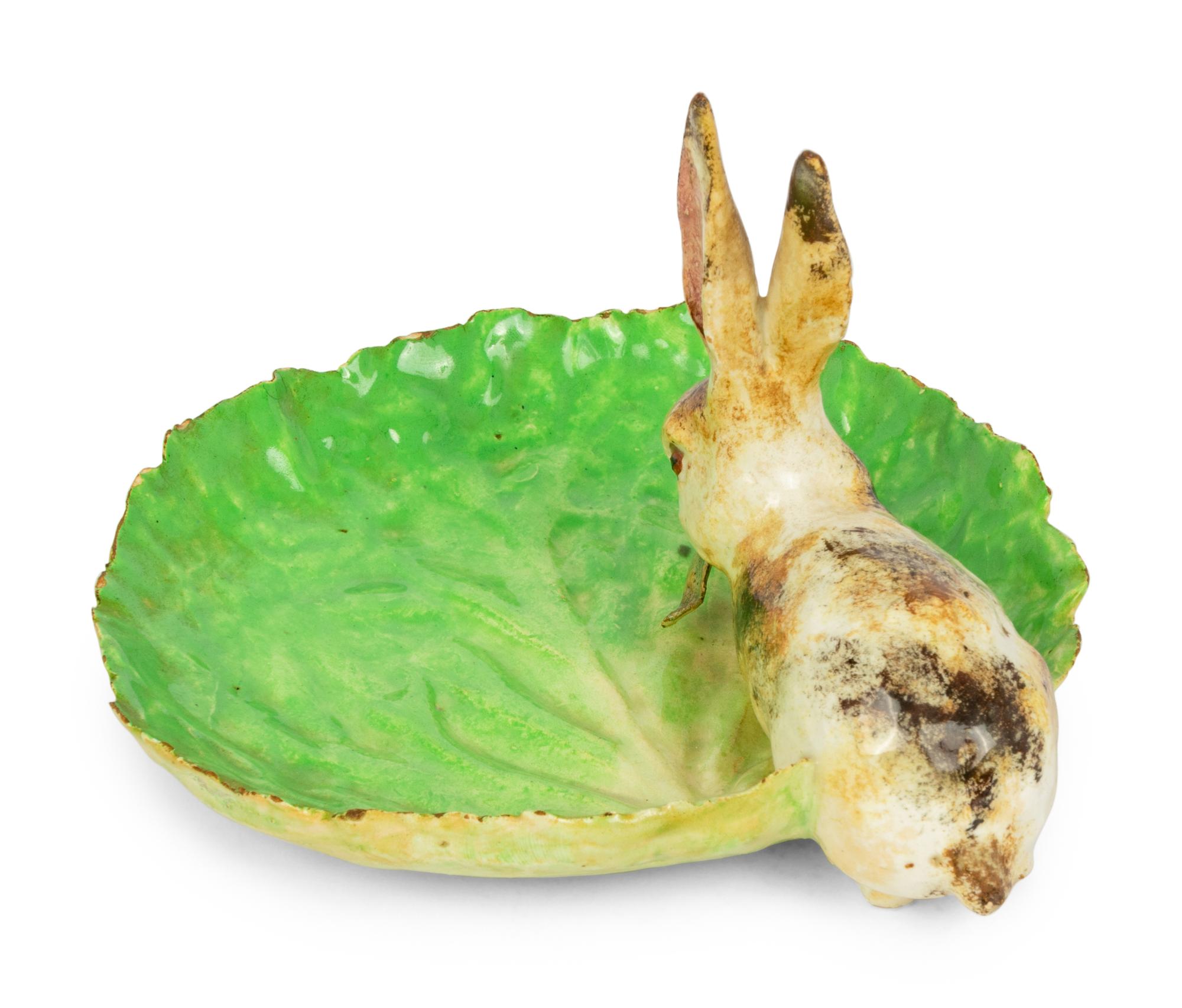 An Early Dodie Thayer Lettuce and Rabbit Plate