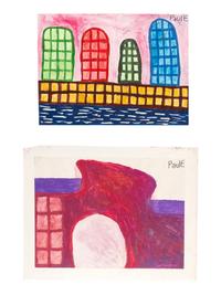 Eagles Grocery, Untitled, and Hotel & Motel & More (three works)