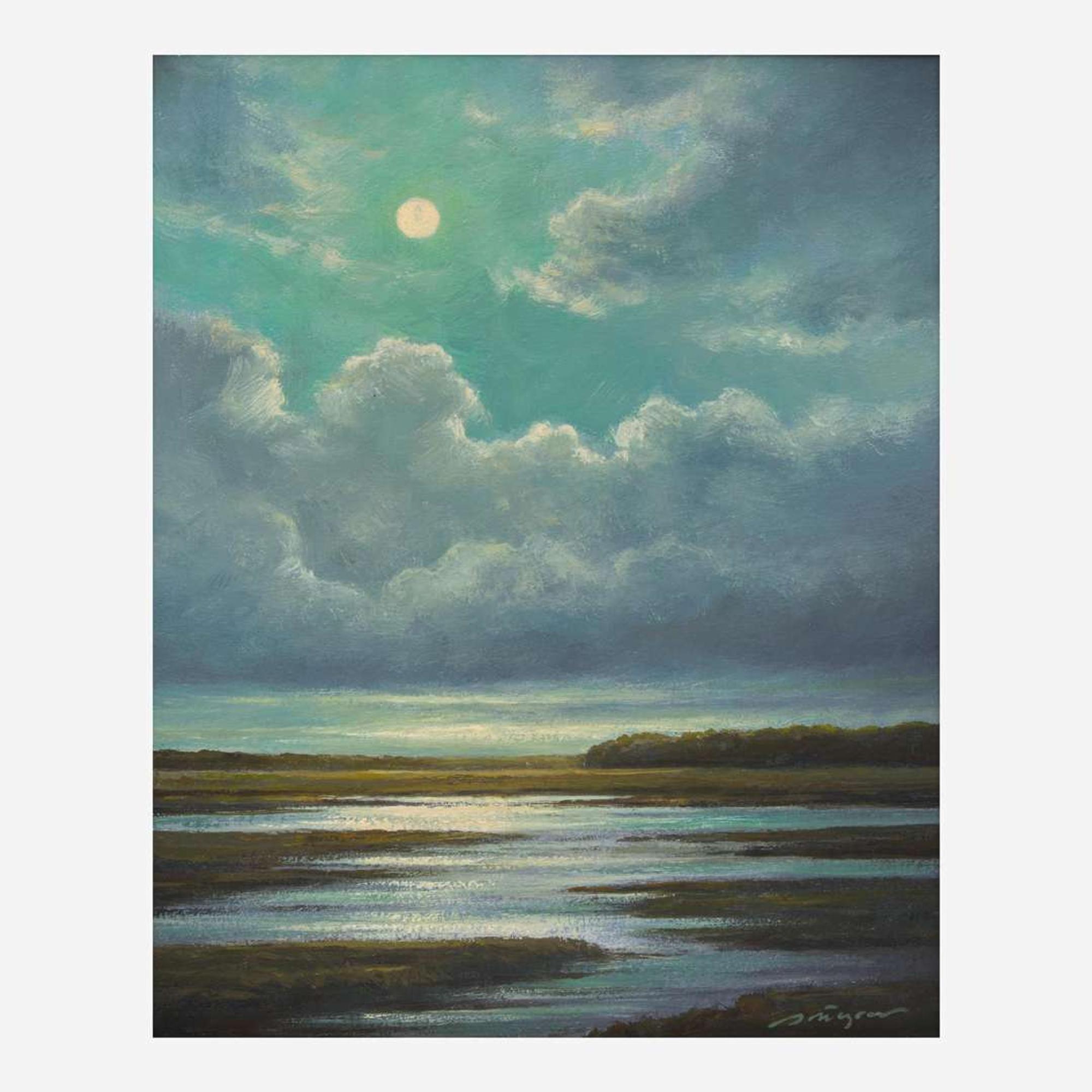 Peter Pettegrew (American, B 1963) Golden Hour ; together with Talbot Island Moonrise