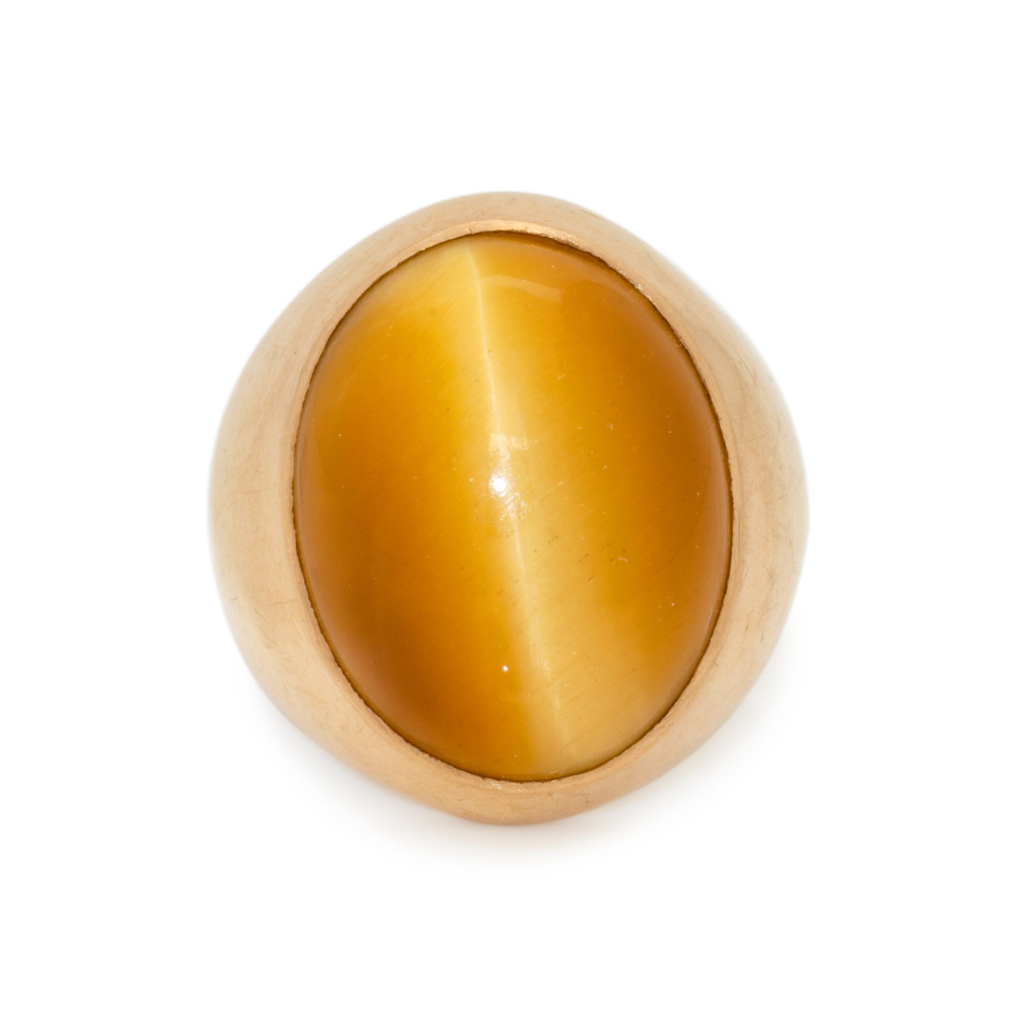 CAT'S EYE CHRYSOBERYL RING