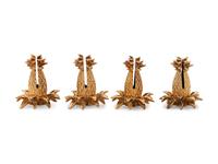A Set of Fourteen Tiffany & Co. Silver-Gilt Pineapple Place Card Holders