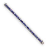 TANZANITE AND DIAMOND BRACELET